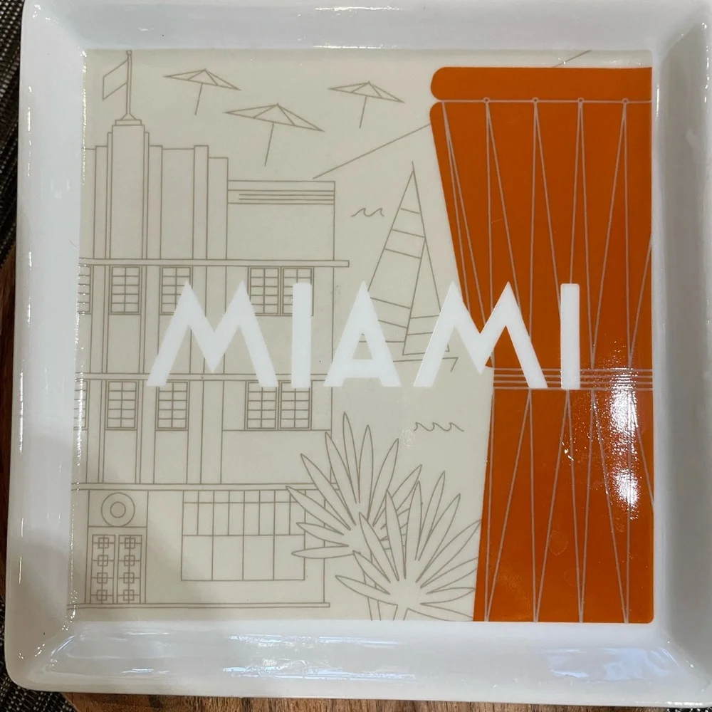 Crate & Barrel City Music Plates – Set of 6